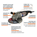 Esmeriladora Angular 9" - 2,450 Watts Truper Expert