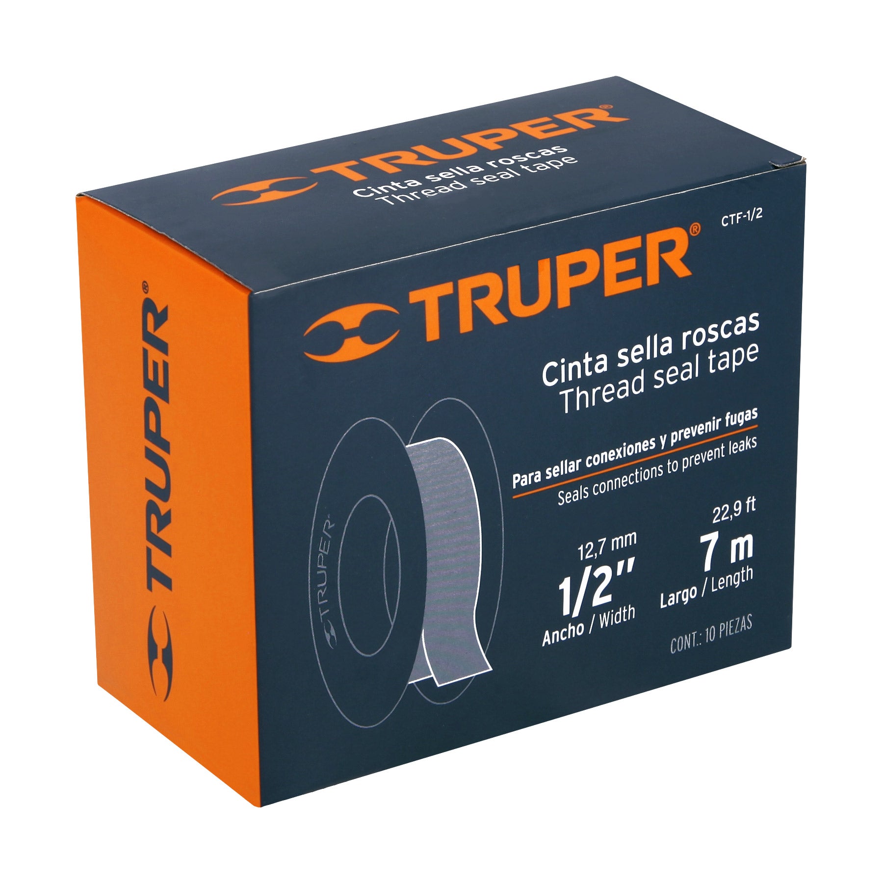 Cinta Teflon 13 mm - 1/2" Truper