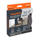 Cinta Adhesiva Antiderrapante 25 mm x 5 mts Negra Truper