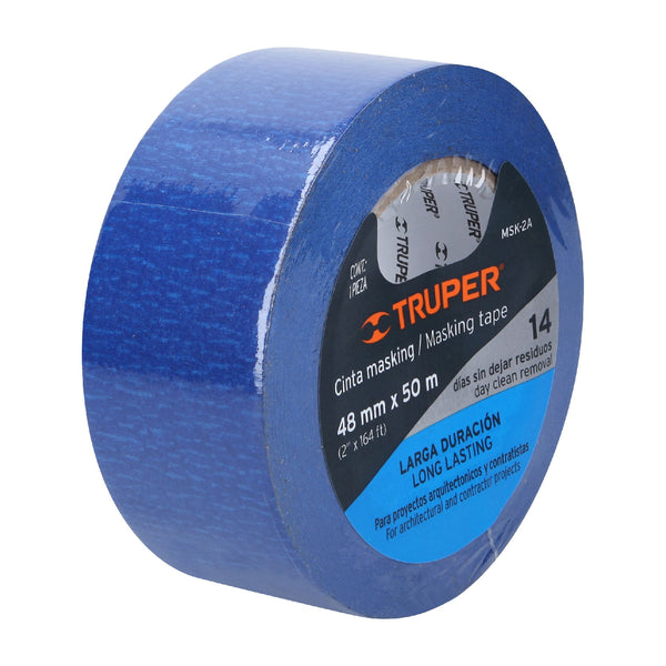 Masking Tape Color Azul Truper 48 mm X 50 mts