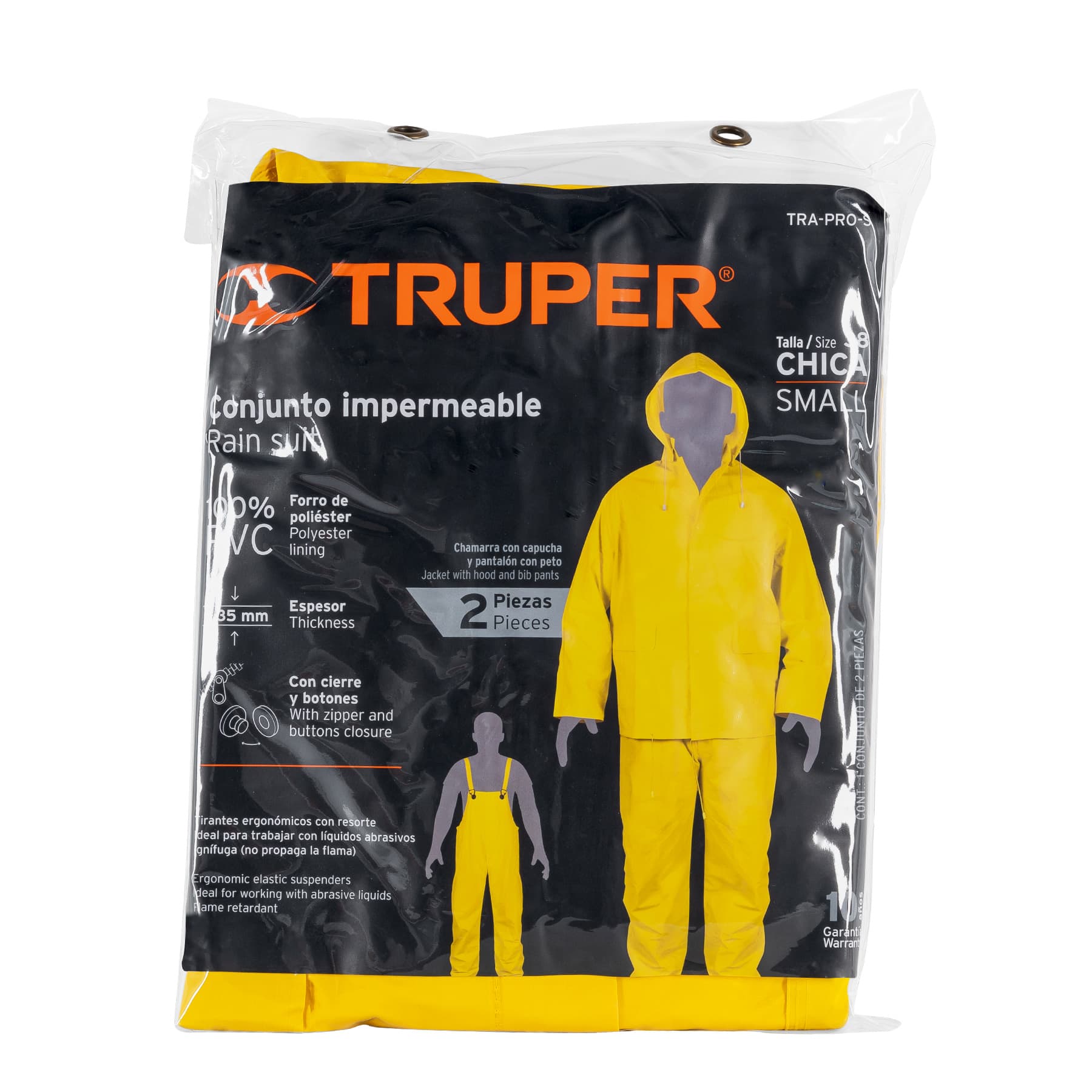 Conjunto Impermeable Doble Capa Truper Talla Chica