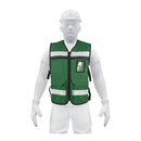 Chaleco Brigadista con Cintas Reflejantes Alta Visibilidad Truper Color Verde