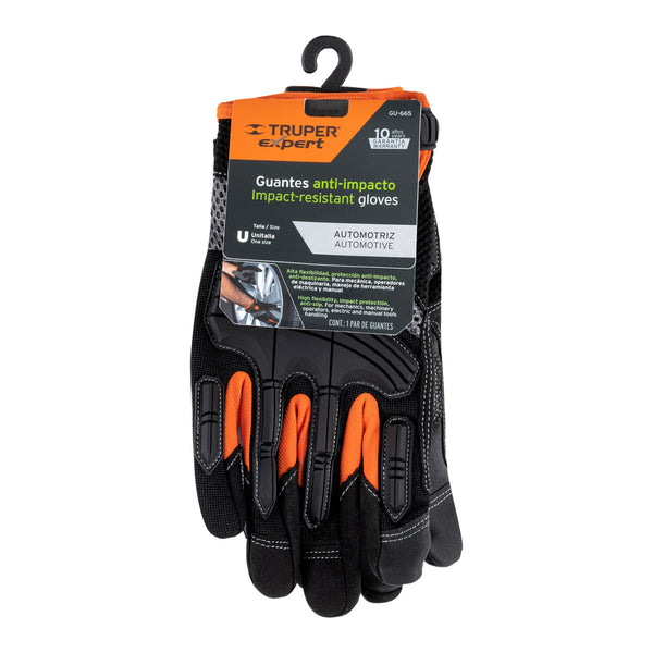 Guantes para Mecanico Anti Impacto Unitalla Truper Expert