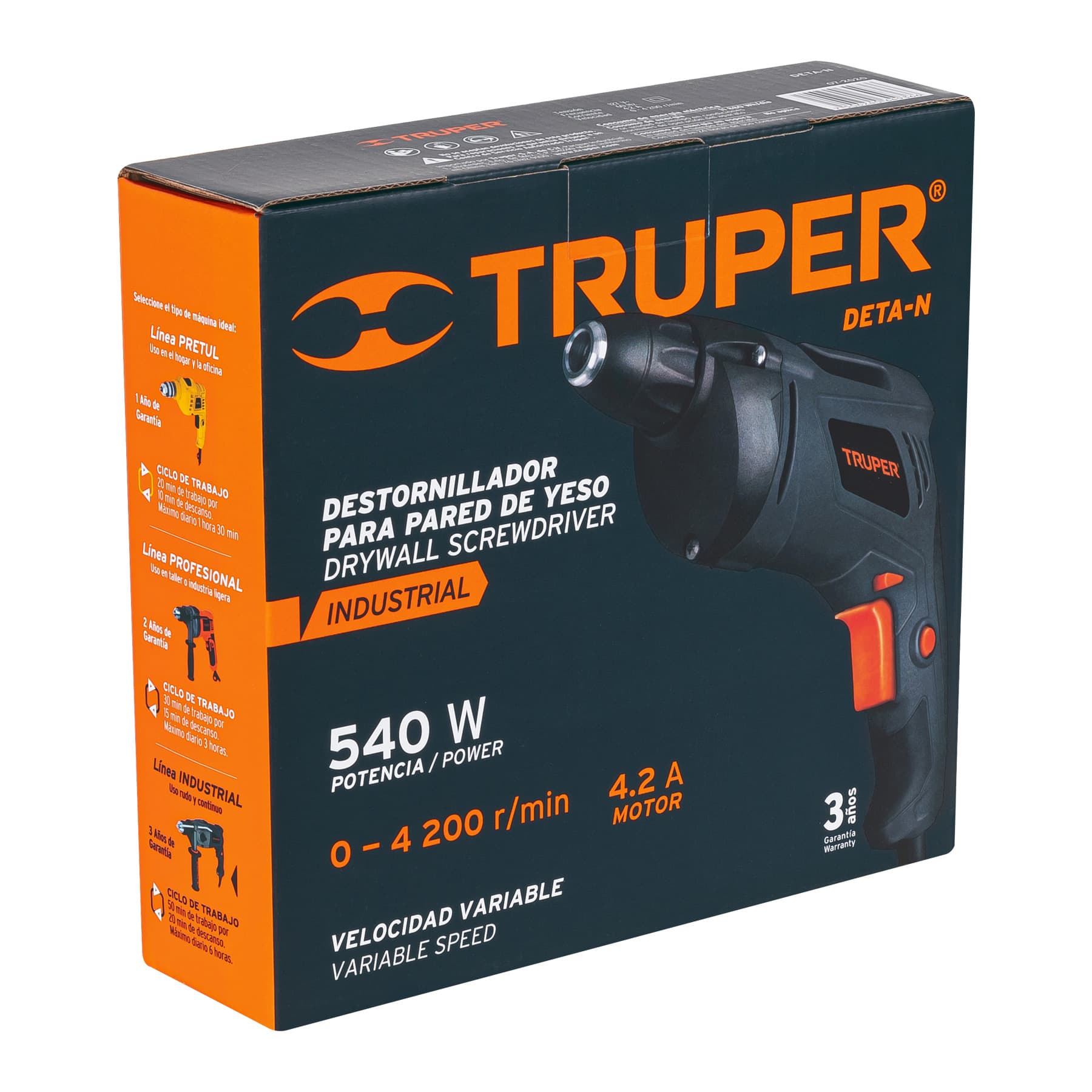 Atornillador 540 Watts Truper Industrial