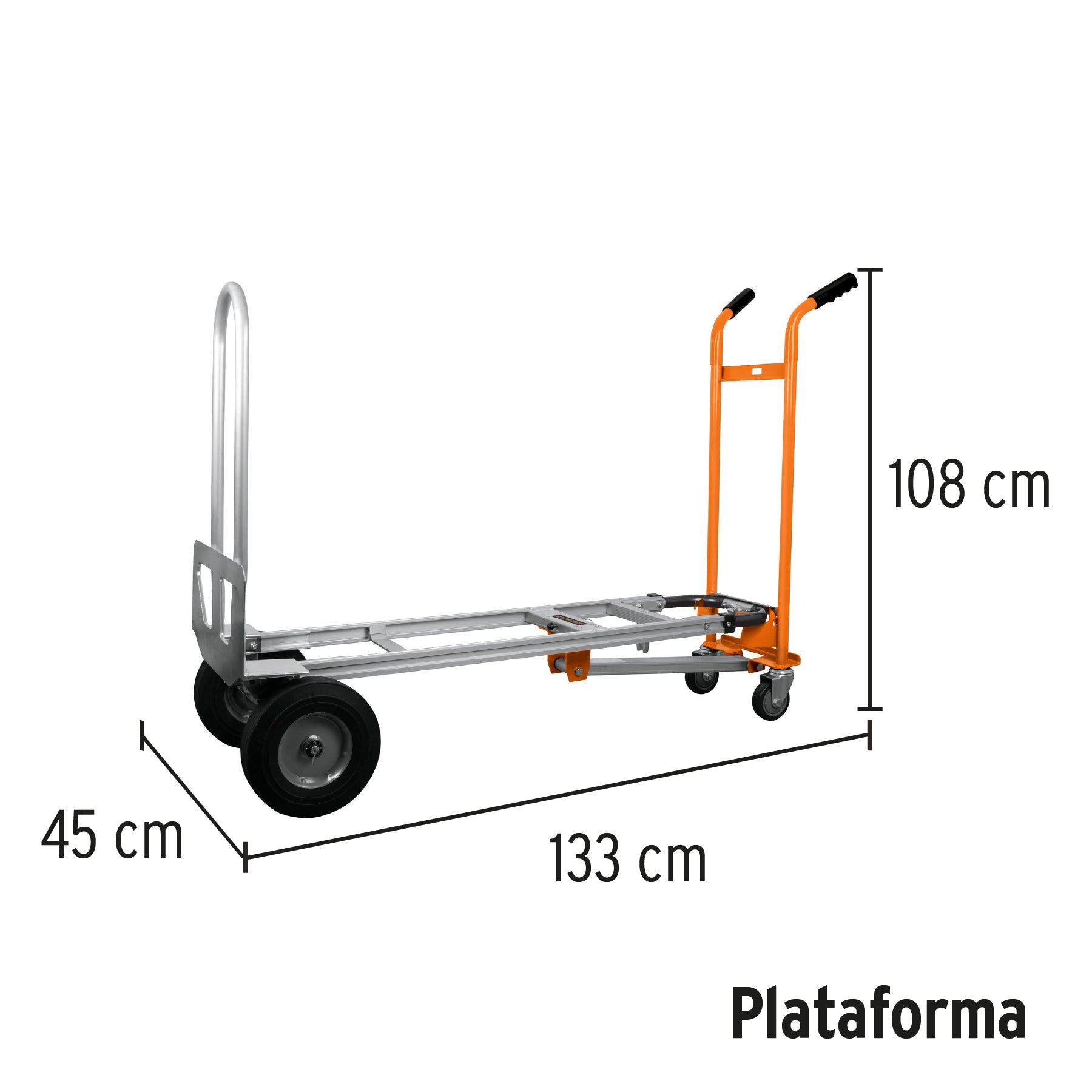 Diablo Convertible de Aluminio 350 Kilos Truper