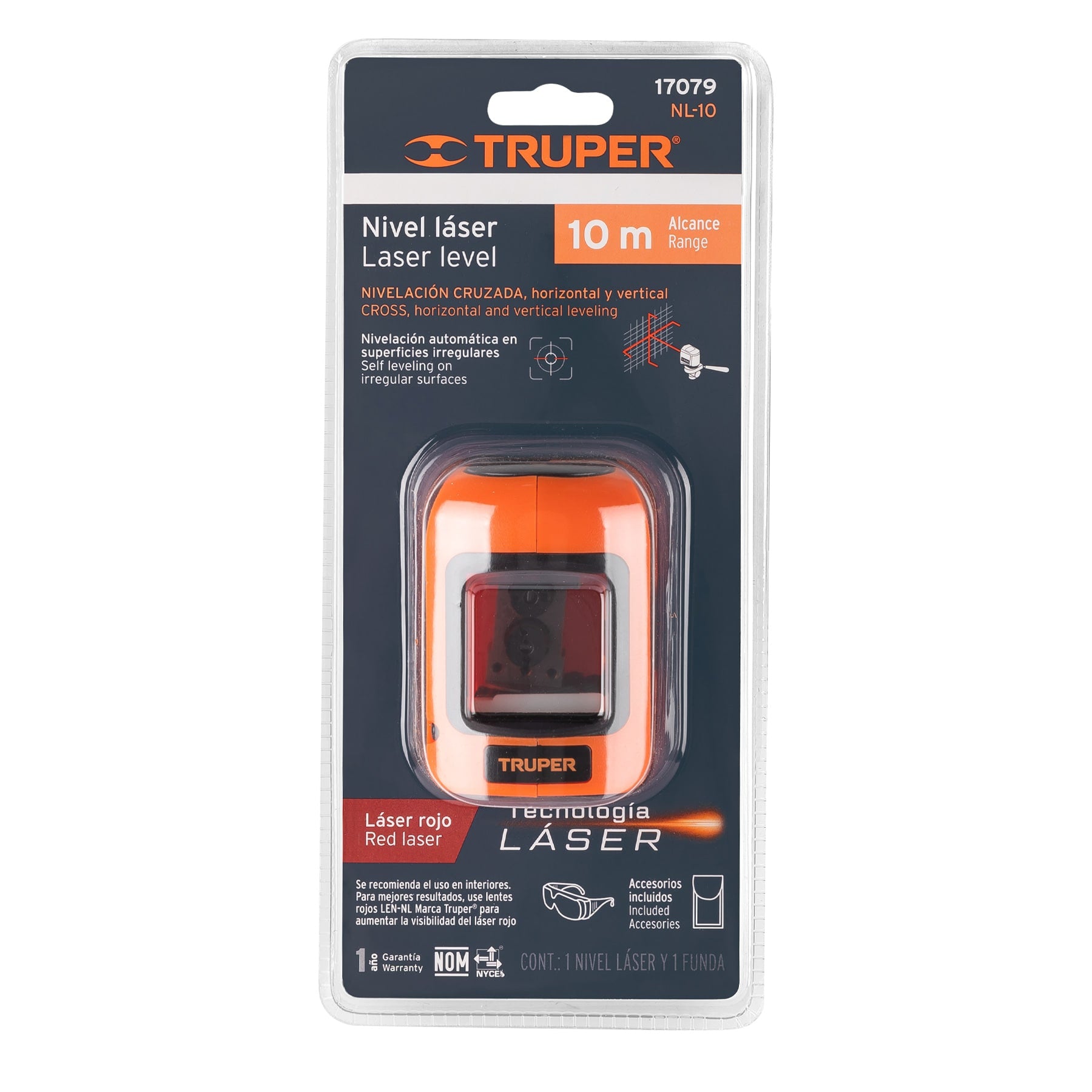 Nivel Laser de Pilas 10 mts Truper