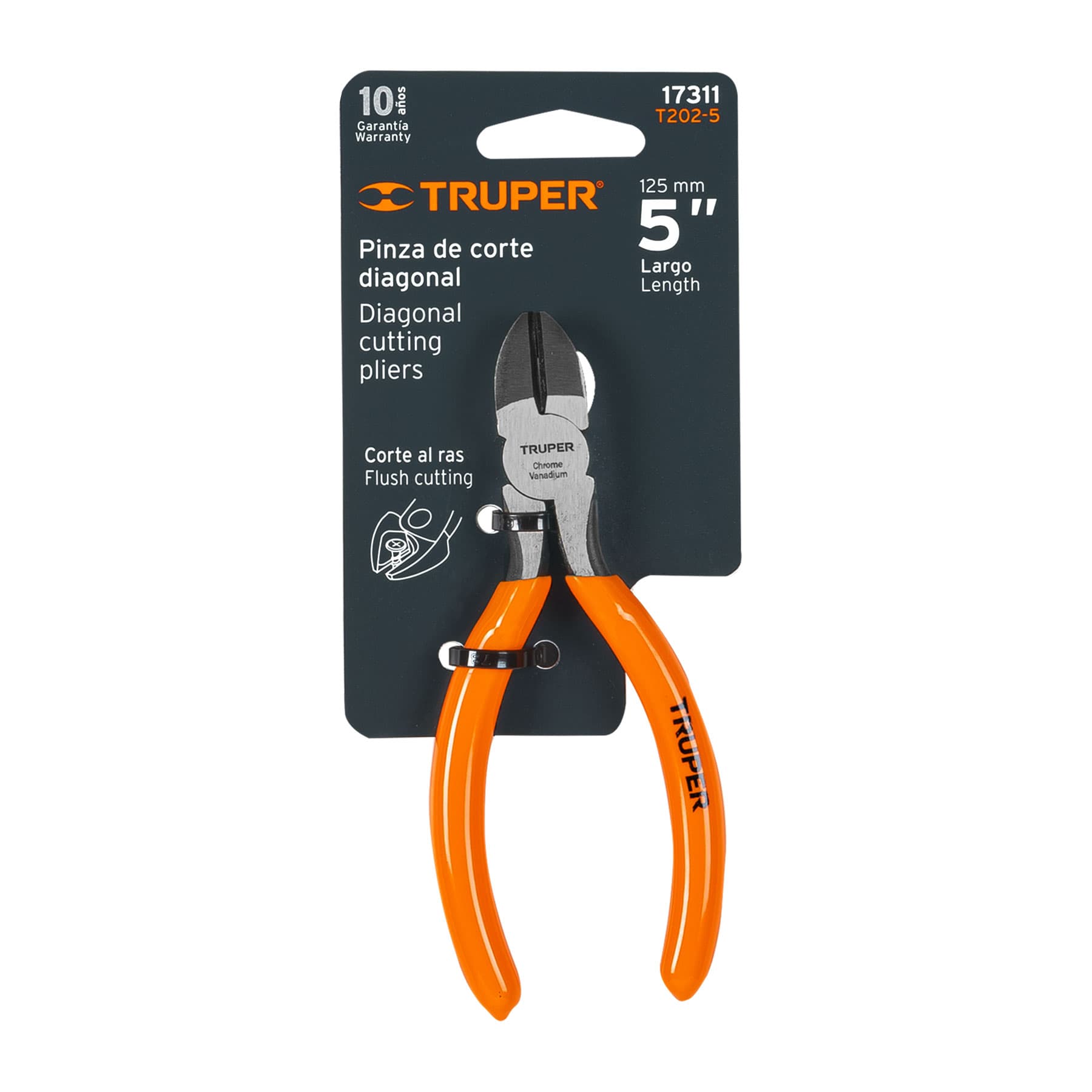 Pinzas de Corte Diagonal Mangos de PVC 5" Truper