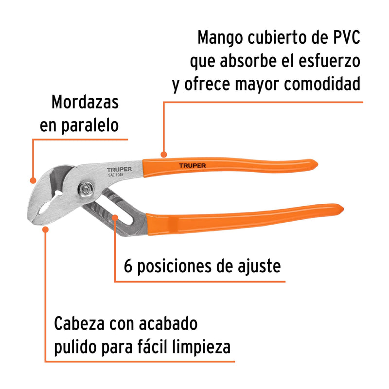 Pinzas de Extension Mangos de PVC Truper 10"