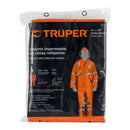 Conjunto Impermeable Doble Capa con Reflejantes Naranja Truper Talla Extra Grande
