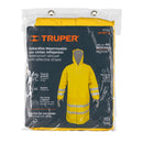 Gabardina Impermeable Doble Capa con Reflejante Truper Talla Mediana