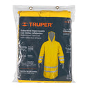 Gabardina Impermeable Doble Capa con Reflejante Truper Talla Grande
