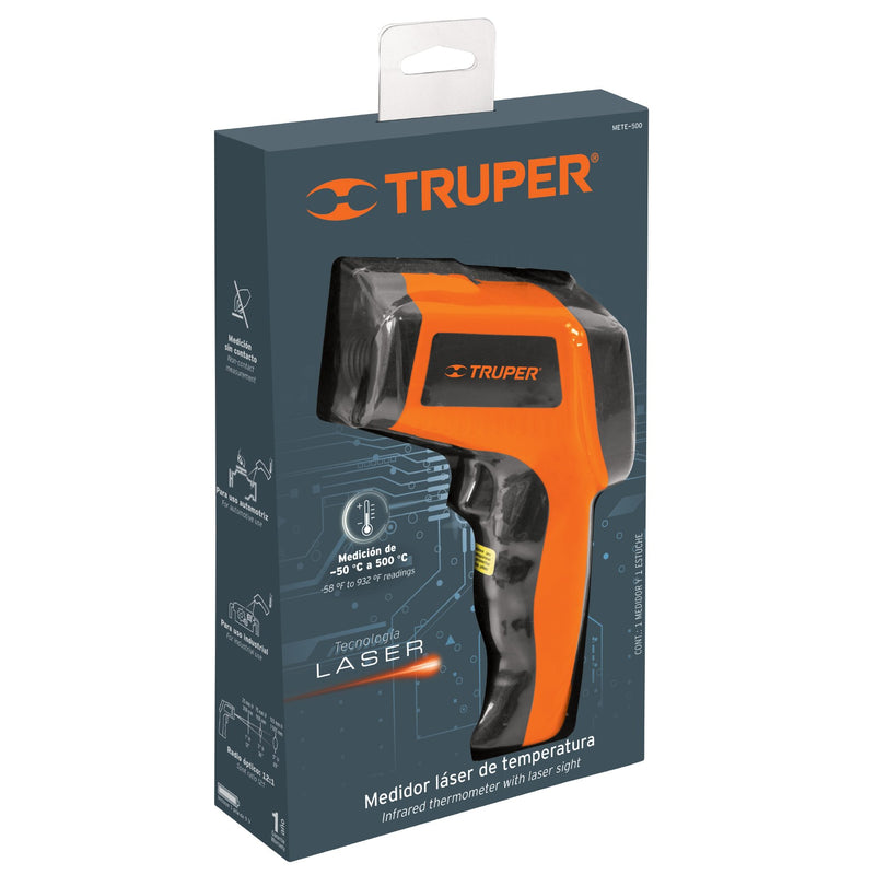 Medidor Laser de Temperatura Hasta 500 °C Truper