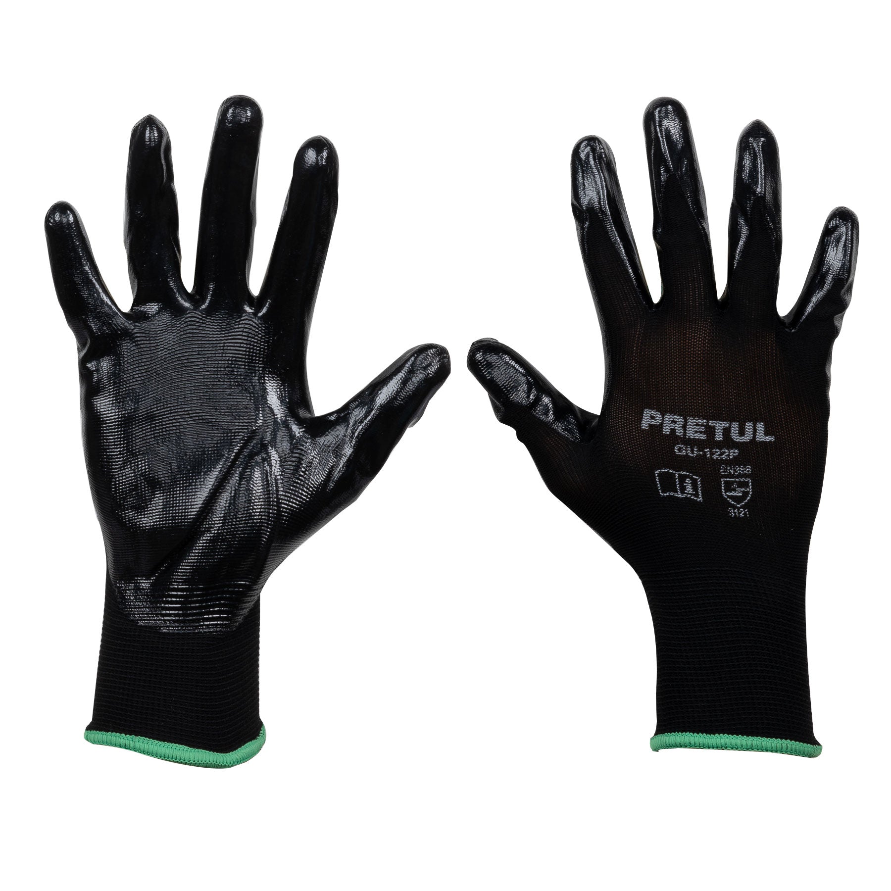 Guantes Textiles con Recubrimiento de Nitrilo Pretul Talla Mediana