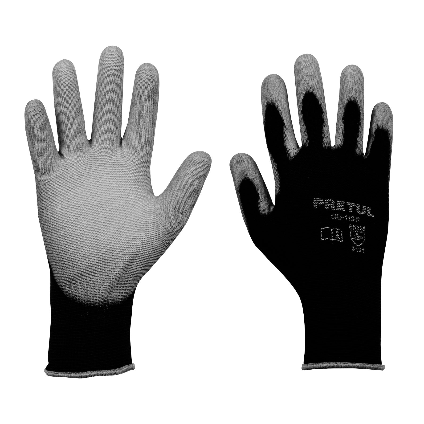 Guantes Textiles con Recubrimiento de Poliuretano Pretul Talla Grande
