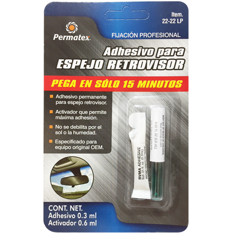 Adhesivo para Espejo Retrovisor 0.3 ml 22-22 LP Permatex