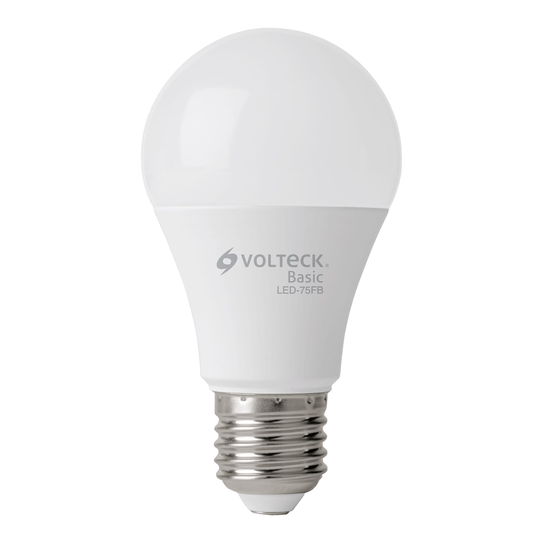 Foco LED Tipo Bulbo 10 Watts A19 E27 Volteck Basic Luz Blanca