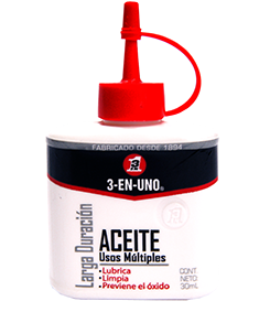 Aceite Lubricante Botella de 30 ml 3-EN-UNO