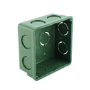 Caja Cuadrada Conduit PVC Verde 13 mm - 1/2" Argos