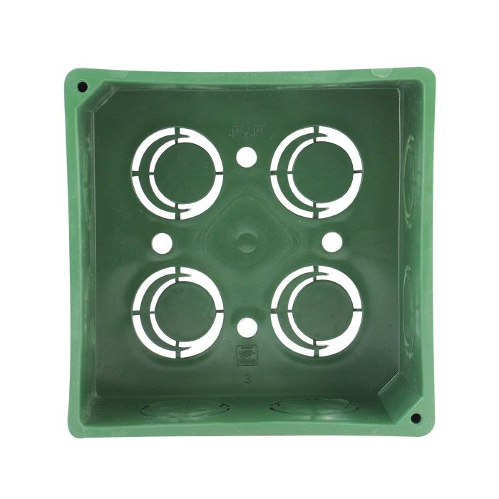 Caja Cuadrada Conduit PVC Verde 19 mm - 3/4" Sanelec