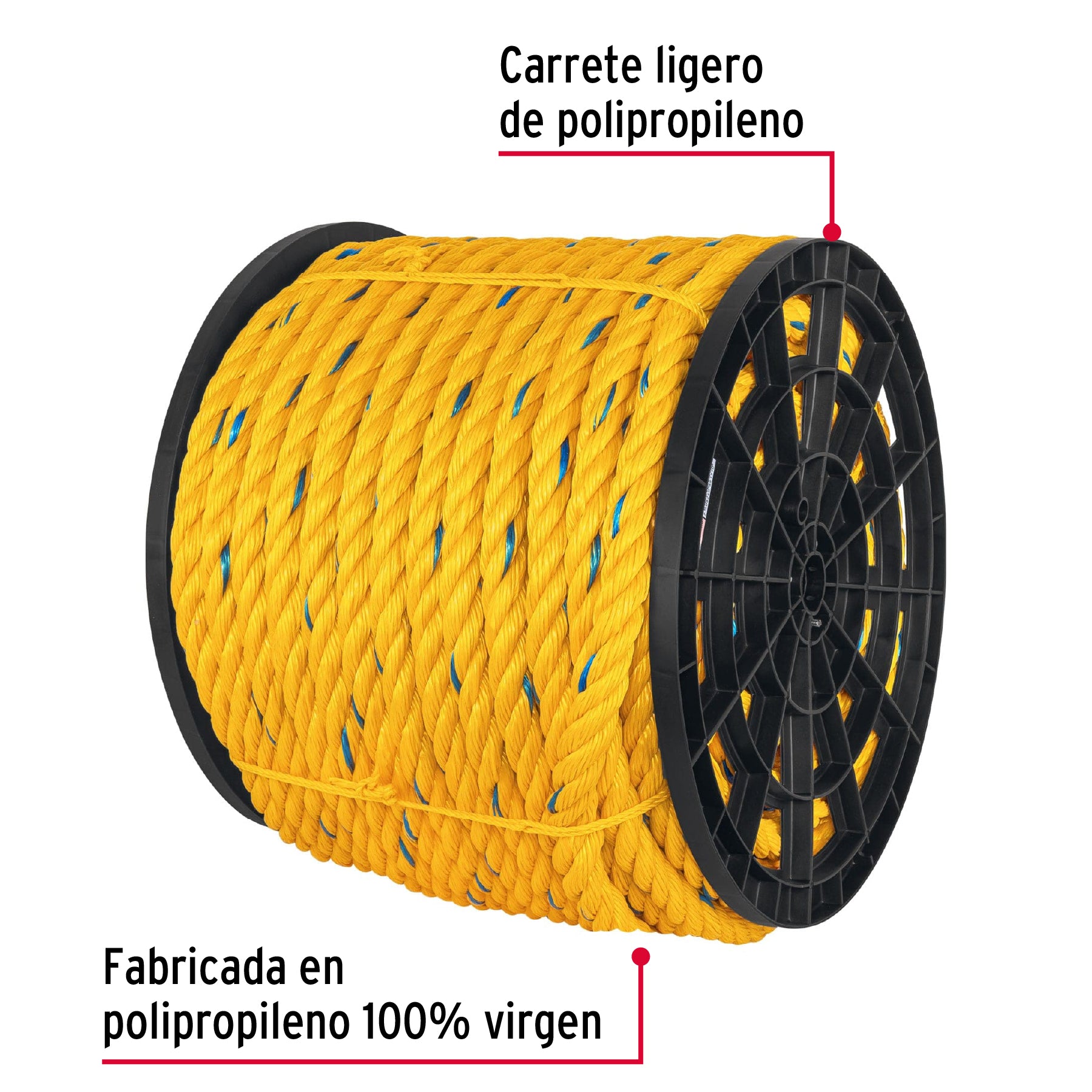 Cuerda de Polipropileno 1" (25 mm) Fiero por Metro