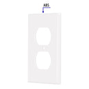 Placa Duplex de Plastico Blanca Linea Standard Volteck