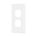 Placa Duplex de Plastico Blanca Linea Standard Volteck