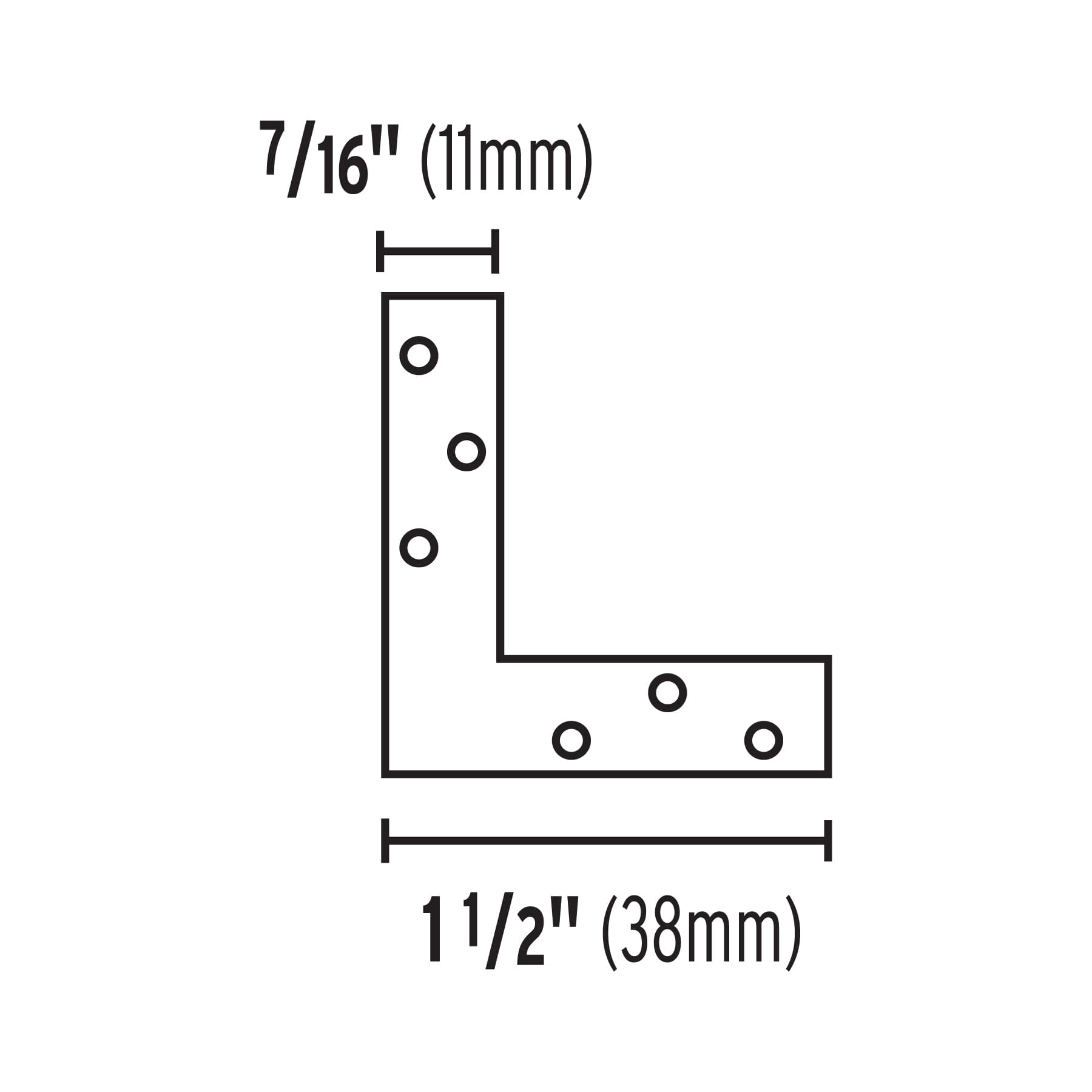Esquinero Plano Cantonero 51 mm - 2" Fiero