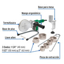 Termofusora 1,100 Watts para PPR con Dados Termoflow