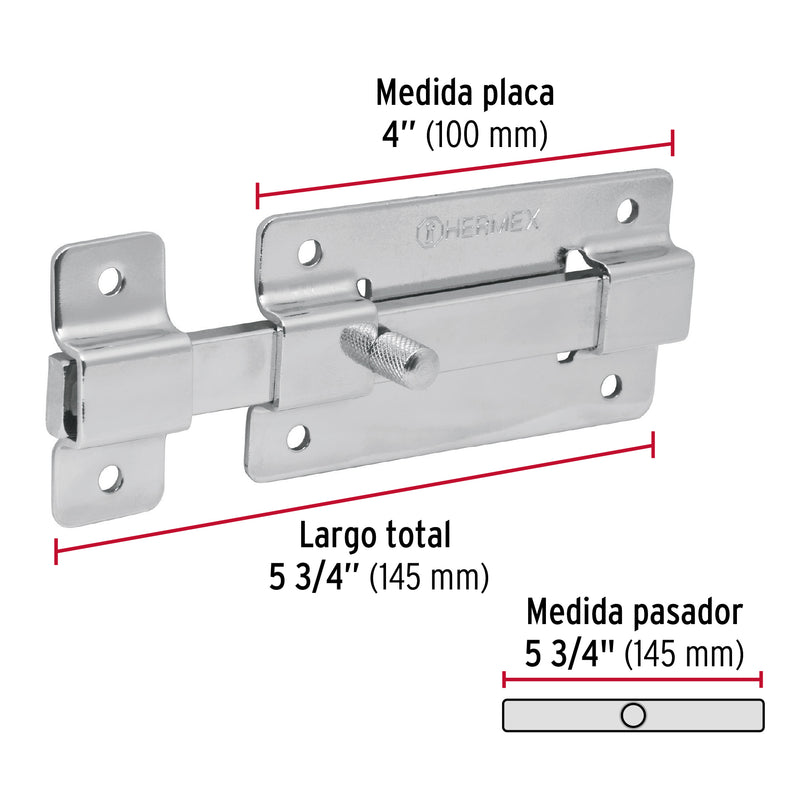 PASADOR CROMADO PLAN