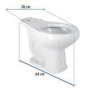 Taza para WC Redonda Ceramica Blanca Foset