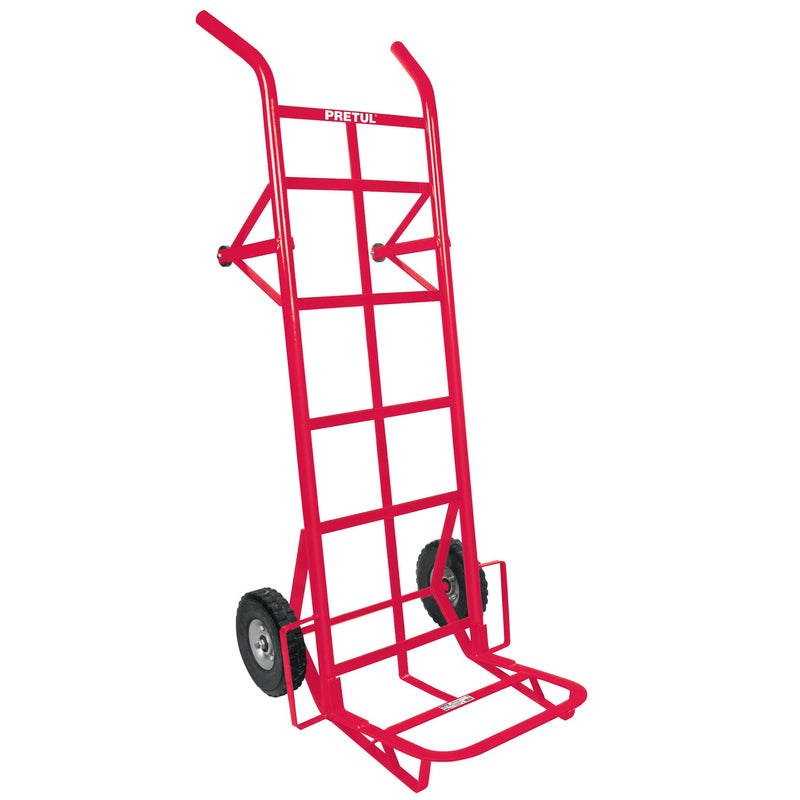 Diablo de Carga 450 Kilos Llanta Solida 9" Uso Industrial Rojo Pretul