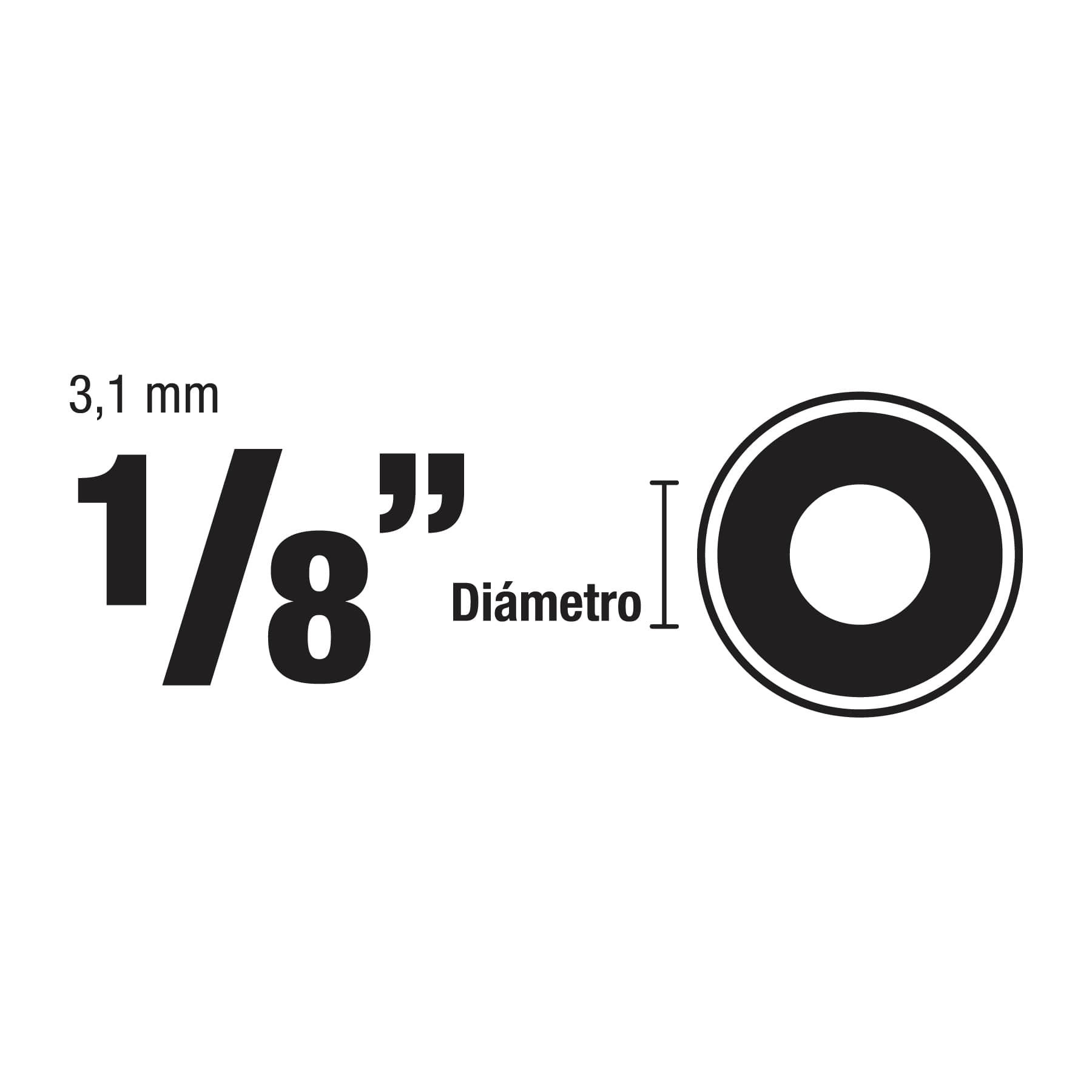 Rondana Plana 1/8" (3 mm) por Pieza Fiero