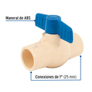 Valvula Esfera CPVC Cementar Hidroflow 1" (25 mm)