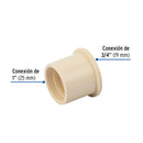 Reduccion Bushing CPVC Hidroflow 1" x 3/4"