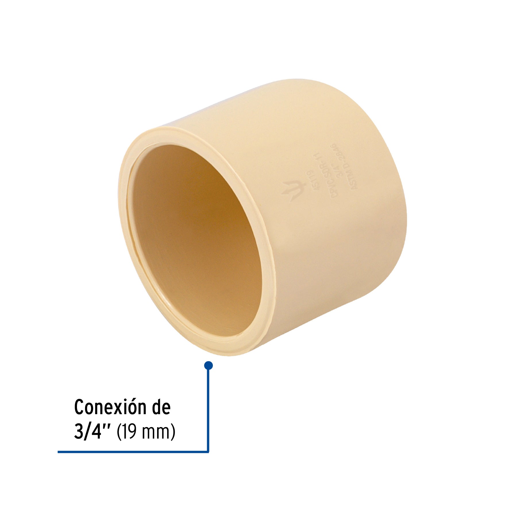 Tapon Capa CPVC Hidroflow 3/4" (19 mm)