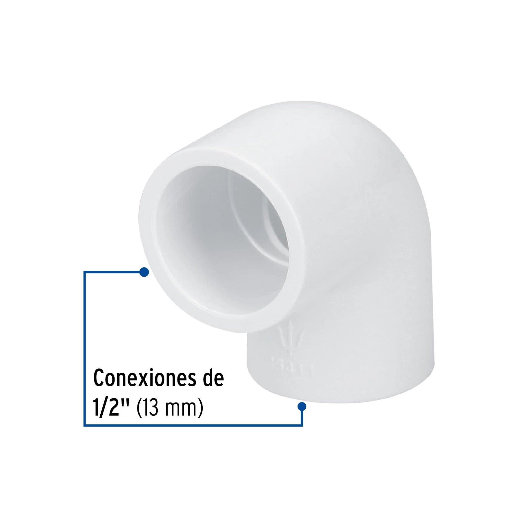 Codo PVC Hidraulico Saniflow 90° X  1/2" (13 mm)
