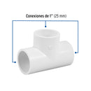 Tee PVC Hidraulico Saniflow 1" (25 mm)