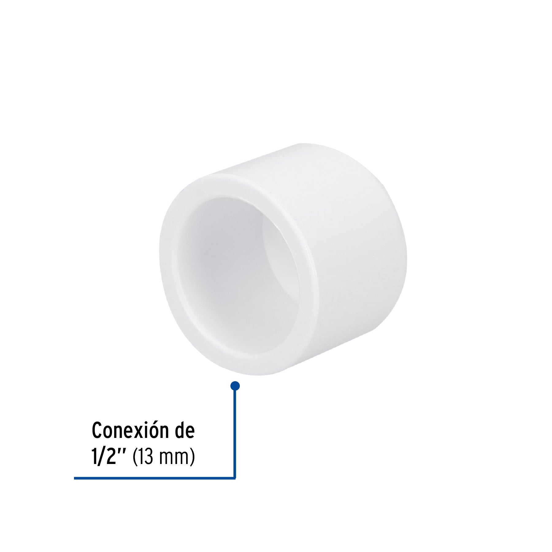 Tapon Capa PVC Hidraulico Saniflow  1/2" (13 mm)