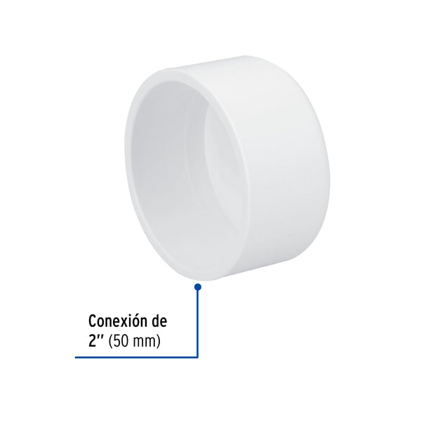 Tapon Capa PVC Hidraulico Saniflow 2" (50 mm)