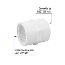 Conector Interior PVC Hidraulico Saniflow 1"1/2 (38 mm)