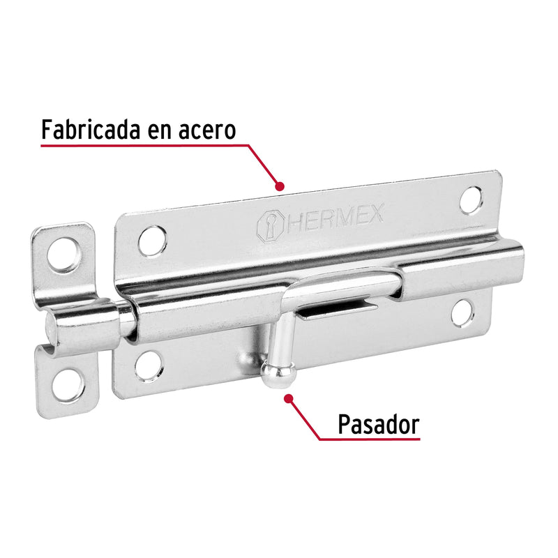 Pasador de Barril Cromado Hermex 5"