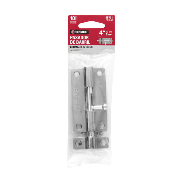 Pasador de Barril Cromado Hermex 4"