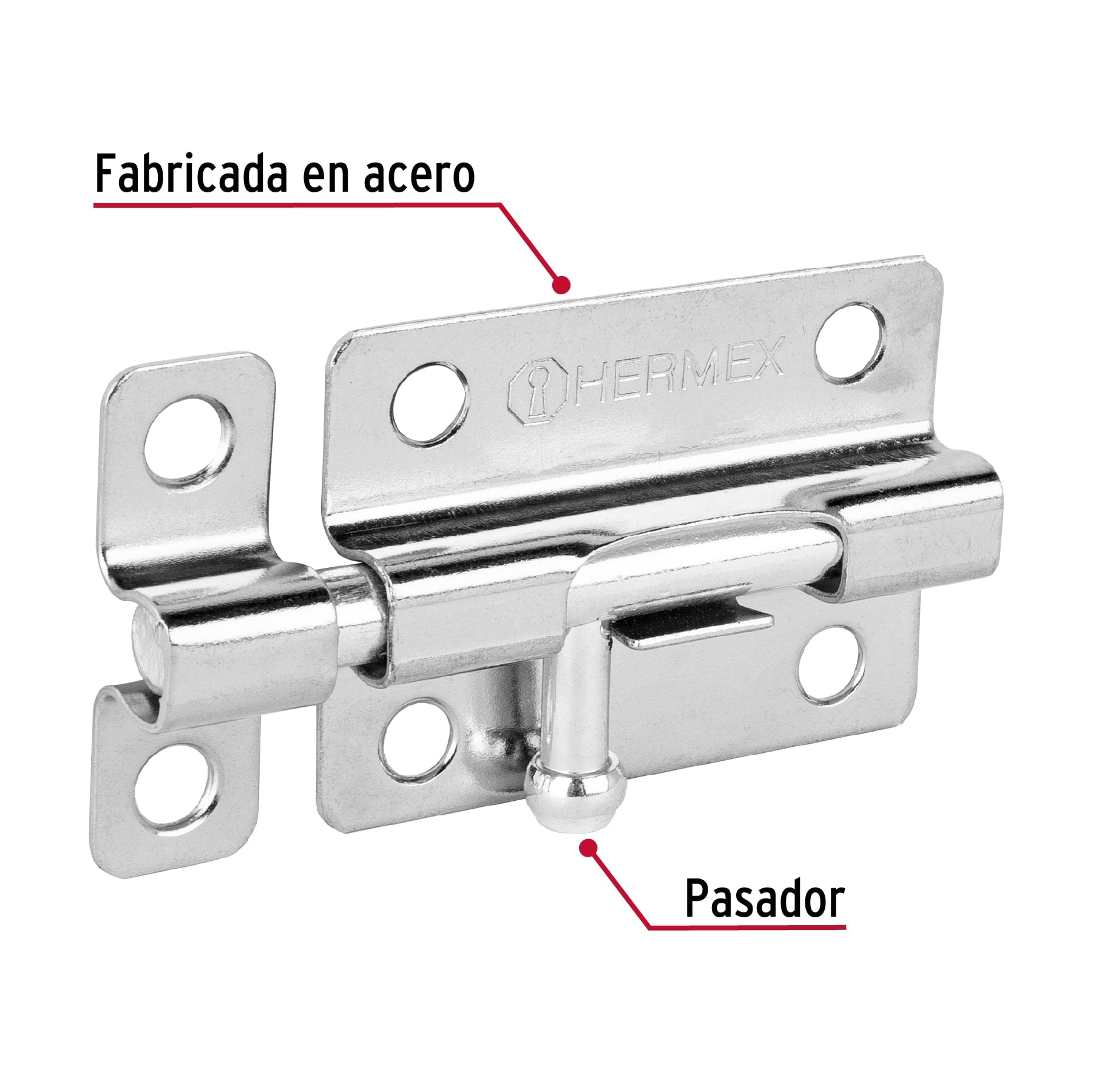 Pasador de Barril Cromado Hermex 3"