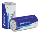 Pila Alcalina Tipo D con 2 Piezas Volteck