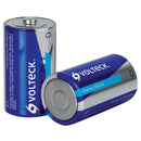 Pila Alcalina Tipo D con 2 Piezas Volteck