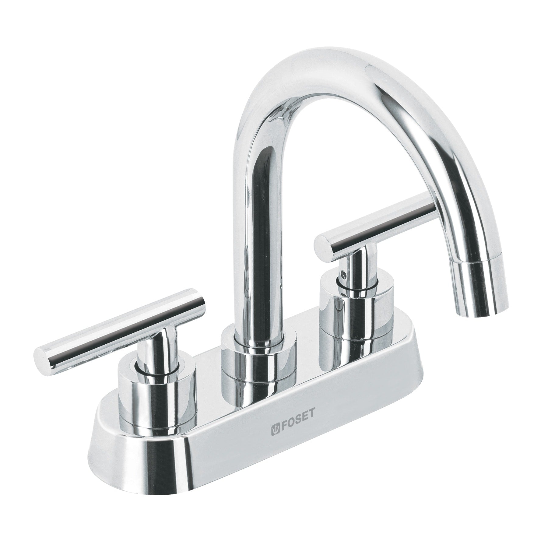 Mezcladora para Lavabo 4" Manerales Palanca FOSET TUBIG Acabado Cromo