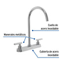 Mezcladora para Fregadero 8" Manerales Palanca Foset Tubig Cromo