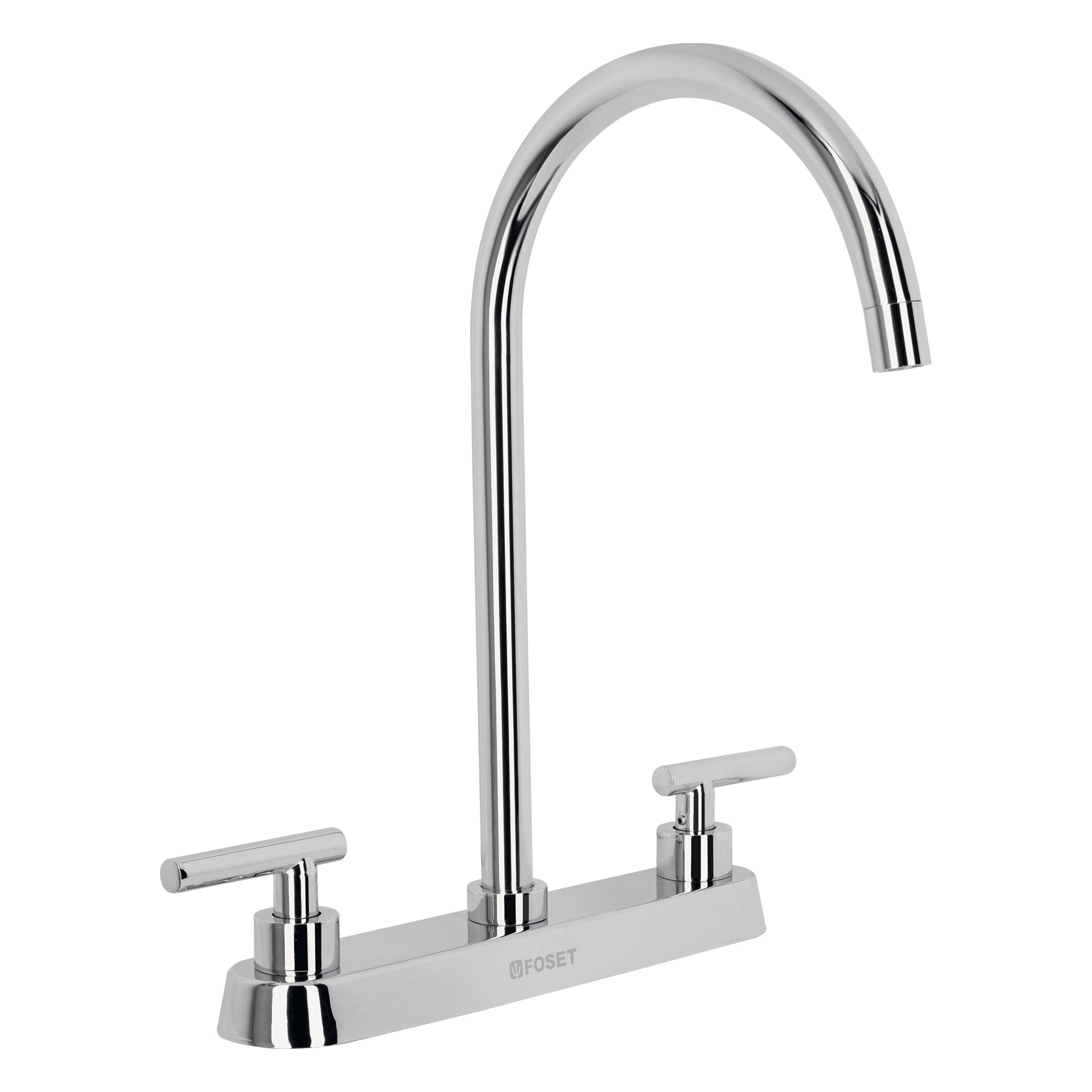 Mezcladora para Fregadero 8" Manerales Palanca FOSET TUBIG Acabado Cromo