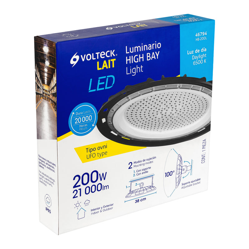 Luminario de LED High Bay 200 Watts Volteck