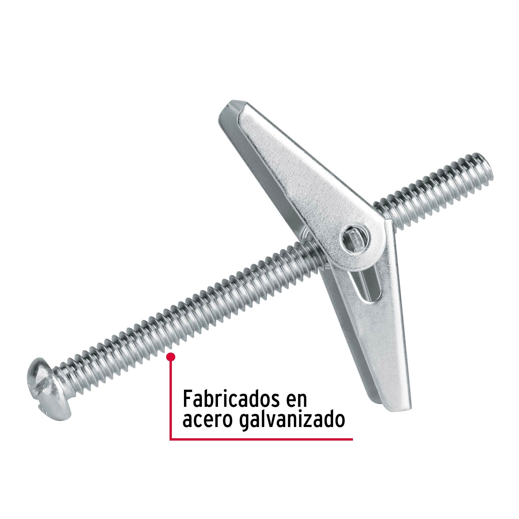 Sujetador Mariposa 1/4" x 3" Fiero por Pieza